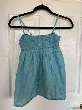 YesStyle Light Blue Lace-Top Camisole